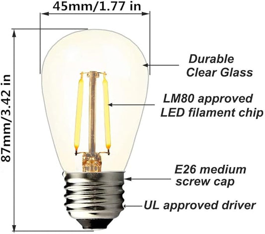 Guirnalda de Luces Vintage – 15 Bombillo