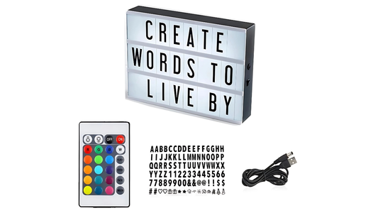 🌟 Tablero Luminoso con Letras Intercambiables 🌟..